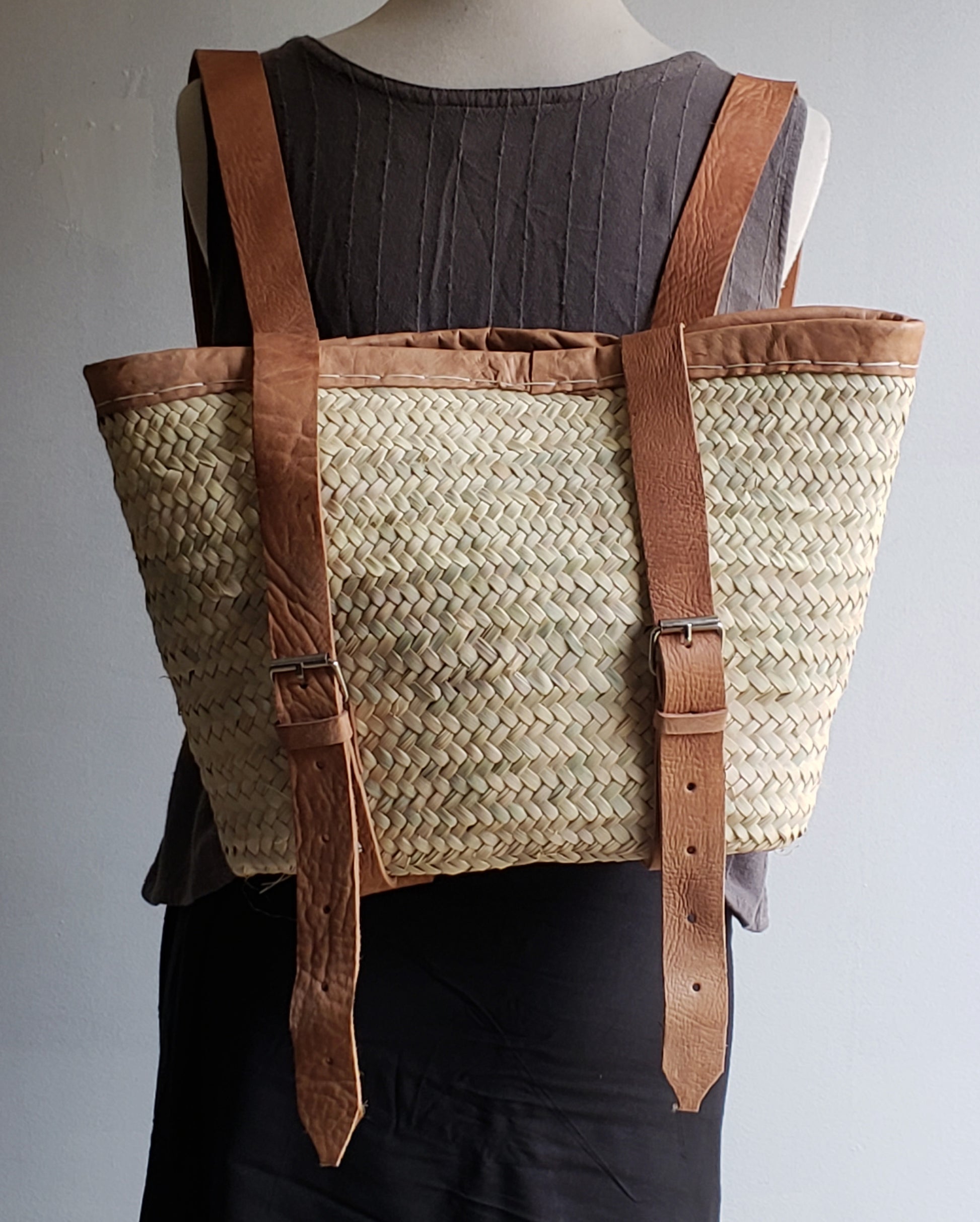 French Backpack Basket Maison de Kristine