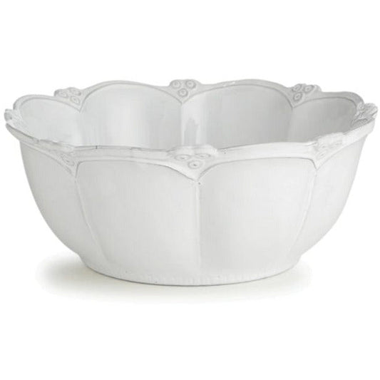 Bella Bianca Rosette Large Bowl by Arte Italica