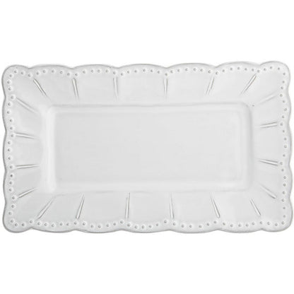 Bella Bianca Small Rectangular Platter by Arte Italica