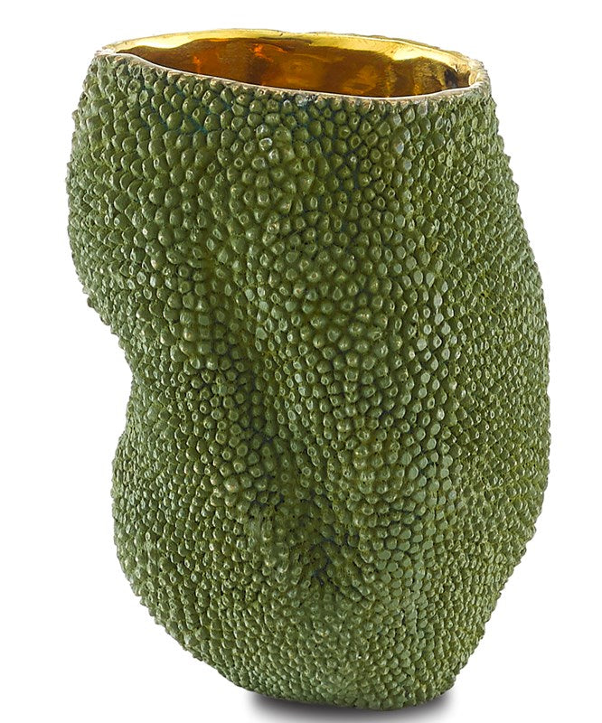 Jackfruit Small Green Vase by Currey and Company