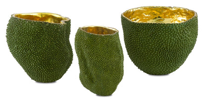 Jackfruit Small Green Vase by Currey and Company