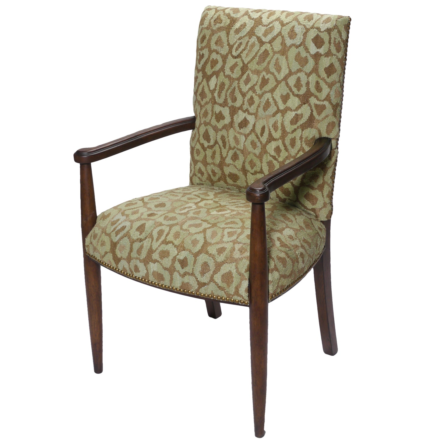 Green and Brown Giraffe Dining Arm Chair by French Market Collection