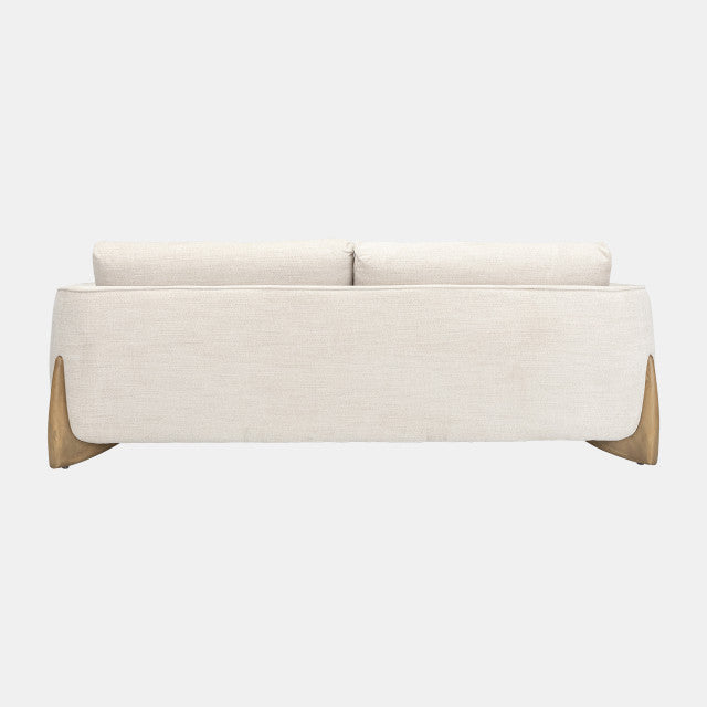 Sagebrook Sofa Wood Accent 3 Seat