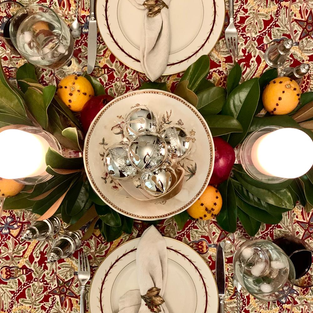 French Noel Red/Green Tablecloths by Colour Nature