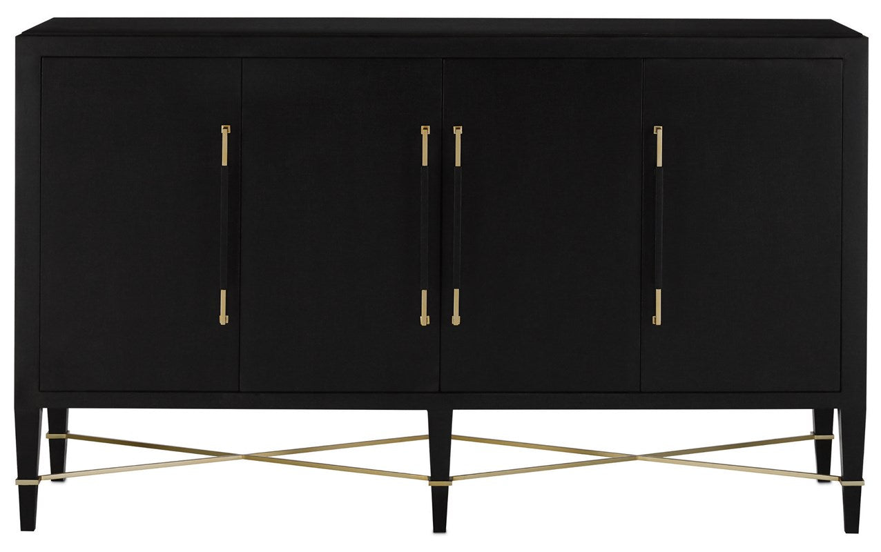 Verona Black Sideboard by Currey and Company