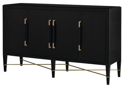 Verona Black Sideboard by Currey and Company