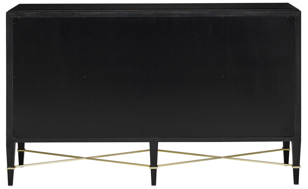 Verona Black Sideboard by Currey and Company