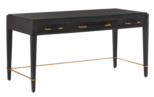 Verona Black Desk by Currey and Company