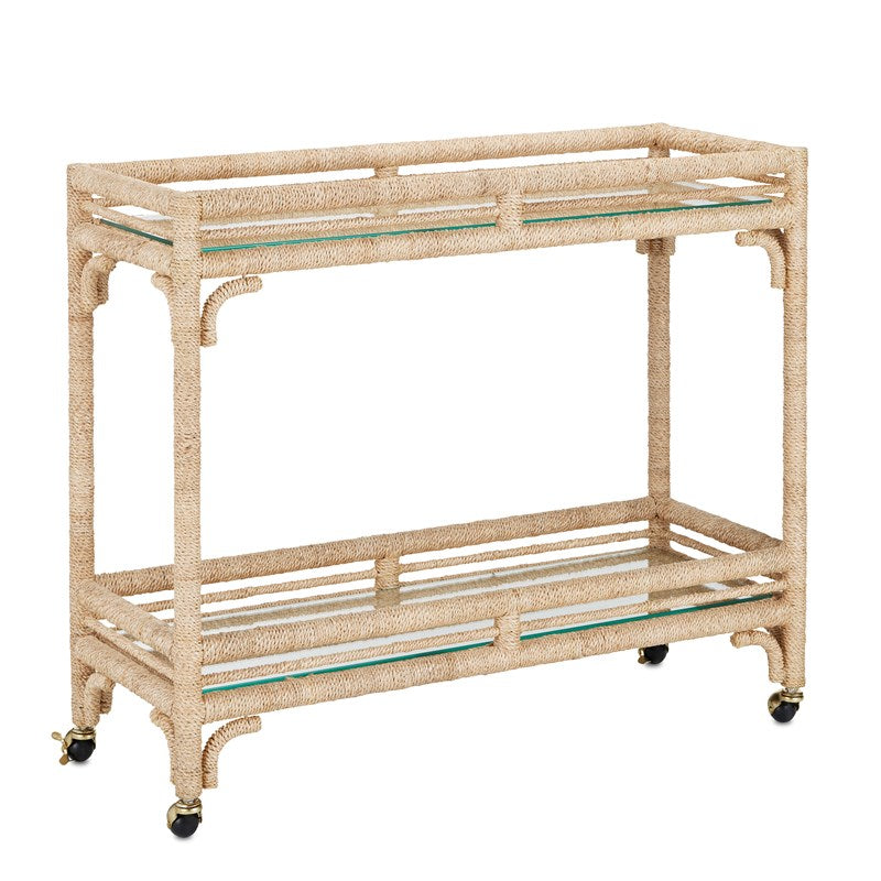 Olisa Rope Bar Cart by Currey and Company