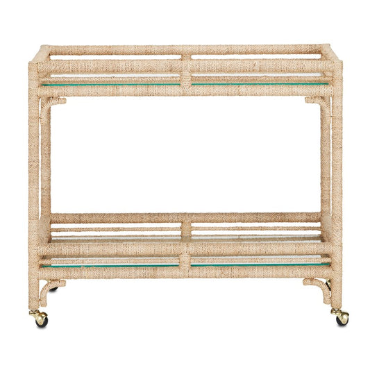 Olisa Rope Bar Cart by Currey and Company