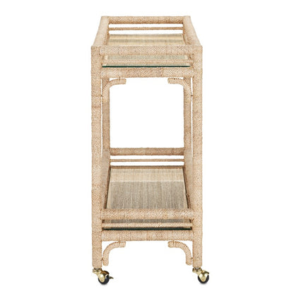 Olisa Rope Bar Cart by Currey and Company