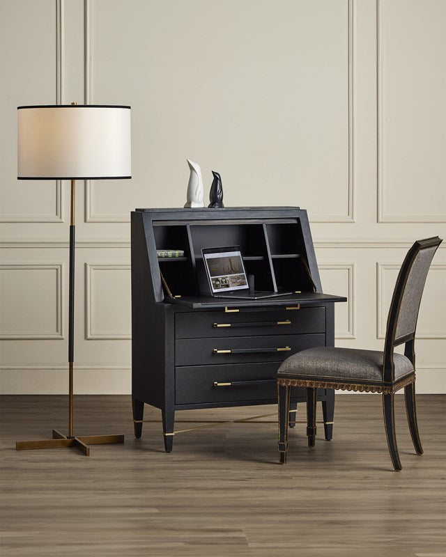 Verona Black Secretary Desk by Currey and Company