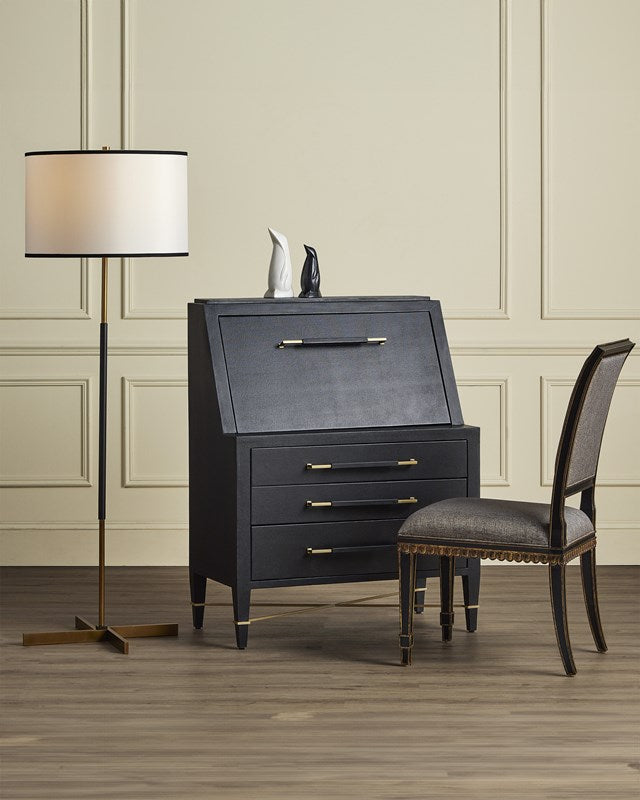 Verona Black Secretary Desk by Currey and Company