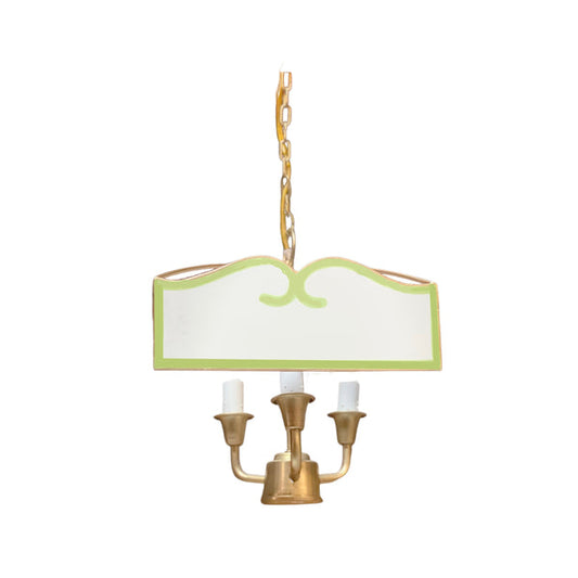 Perry Pendant Chandelier in Green by Dana Gibson