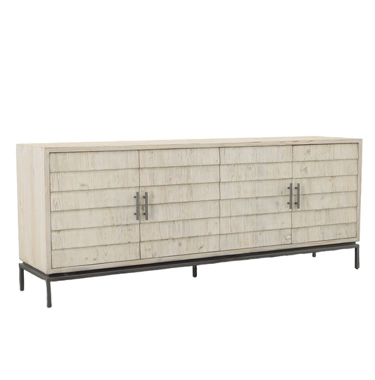 Melvin White Washed Shingle Sideboard by Furniture Classics