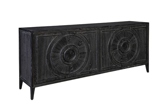 Deroche Charcoal Medallions Sideboard by Furniture Classics