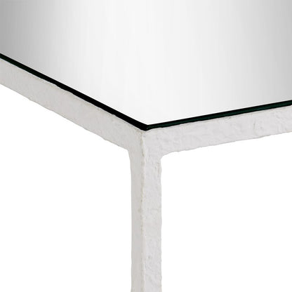 Sisalana White End Table by Currey and Company