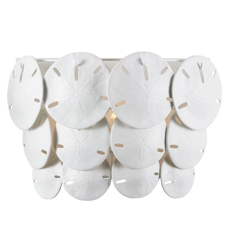 Tulum White Wall Sconce by Currey and Company