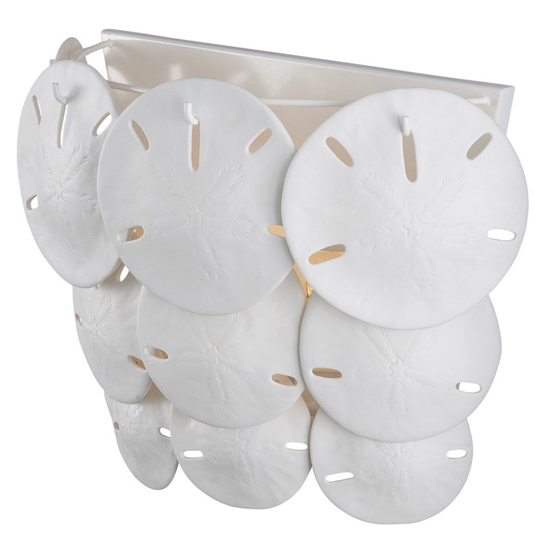 Tulum White Wall Sconce by Currey and Company