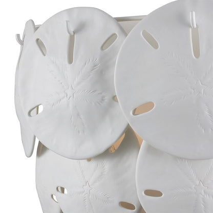 Tulum White Wall Sconce by Currey and Company