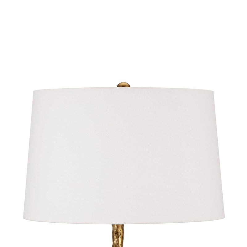 Piaf Brass Floor Lamp by Currey and Company