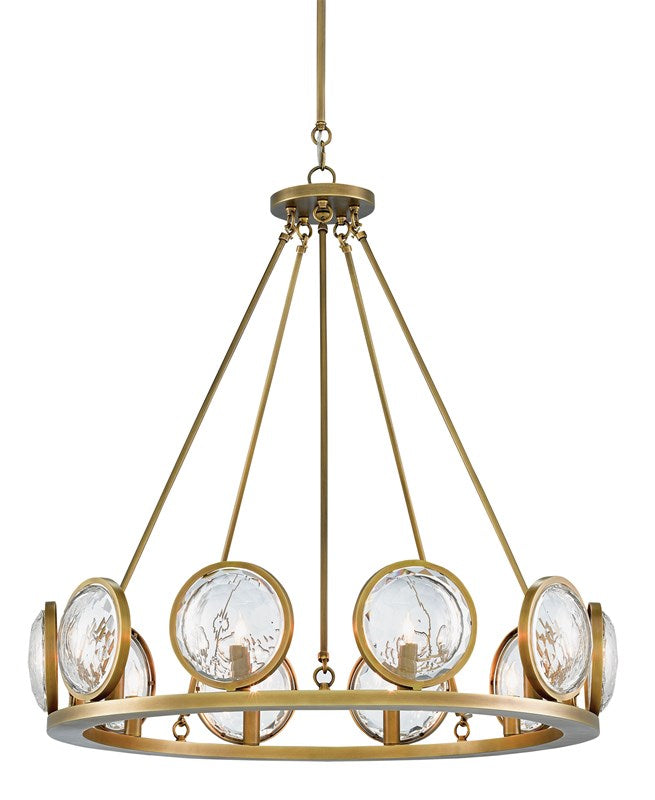 MarjieScope Brass Chandelier by Currey and Company