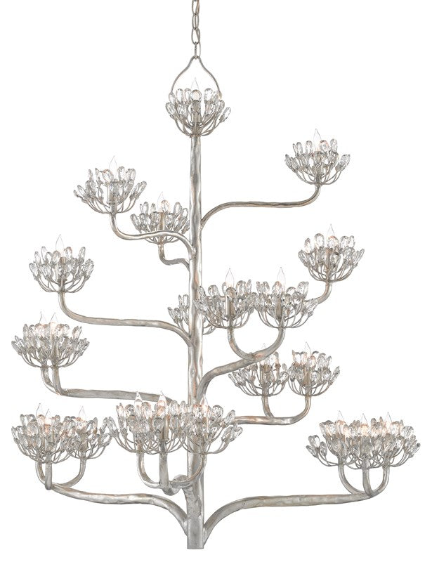 Agave Americana Gold Chandelier by Currey and Company