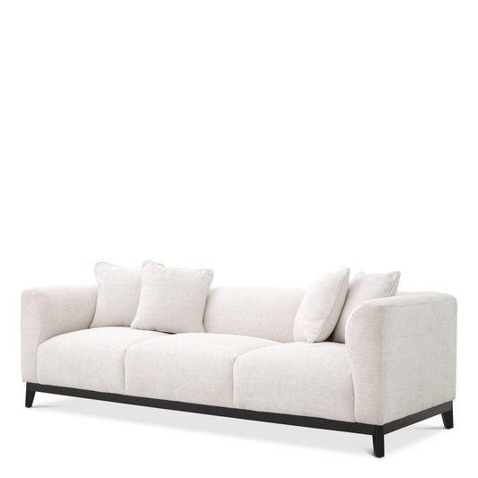 Cream Boucle Contemporary Sofa by Tara Shaw