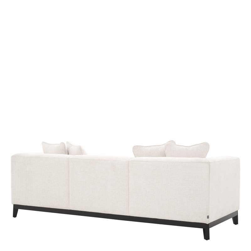 Cream Boucle Contemporary Sofa by Tara Shaw