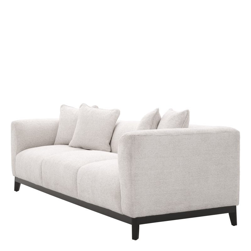 Cream Boucle Contemporary Sofa by Tara Shaw