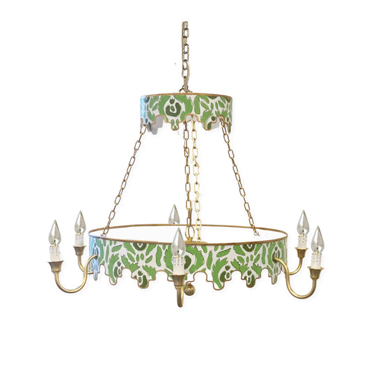 Beaufont in Green Chandelier by Dana Gibson