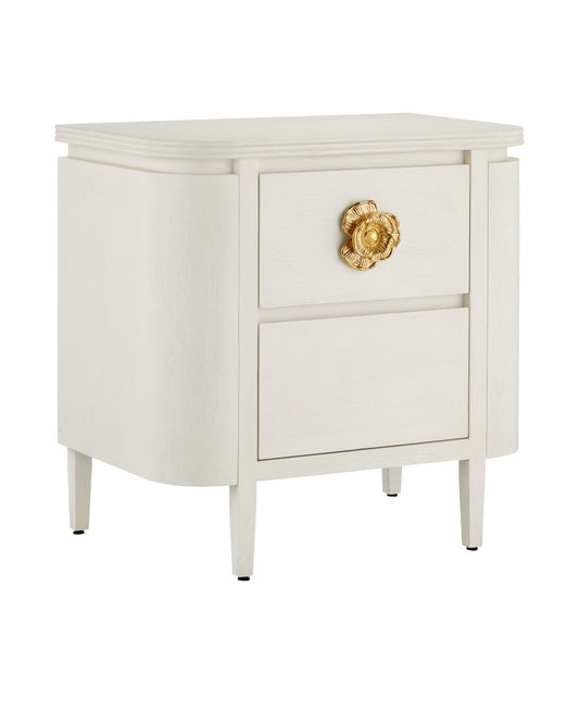 Briallen White Nightstand by Currey and Company