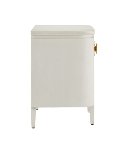 Briallen White Nightstand by Currey and Company