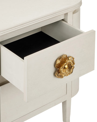 Briallen White Nightstand by Currey and Company