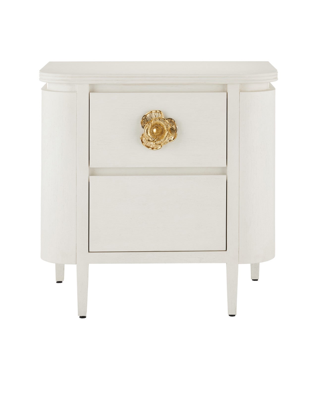 Briallen White Nightstand by Currey and Company