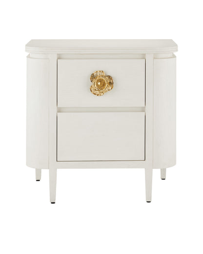 Briallen White Nightstand by Currey and Company