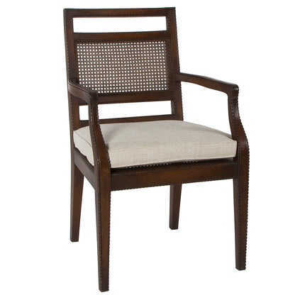 Olivia Dark Brown Arm Chair by French Market Collection