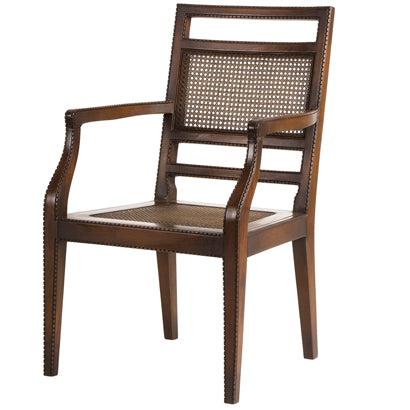 Olivia Dark Brown Arm Chair by French Market Collection