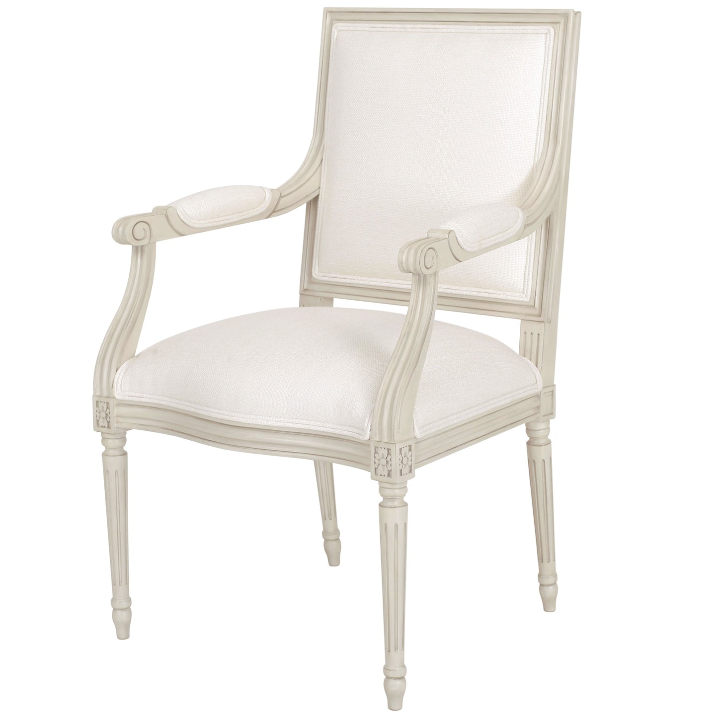 Prytania Arm Dining Room Chair in Crypton Fabric by French Market Collection