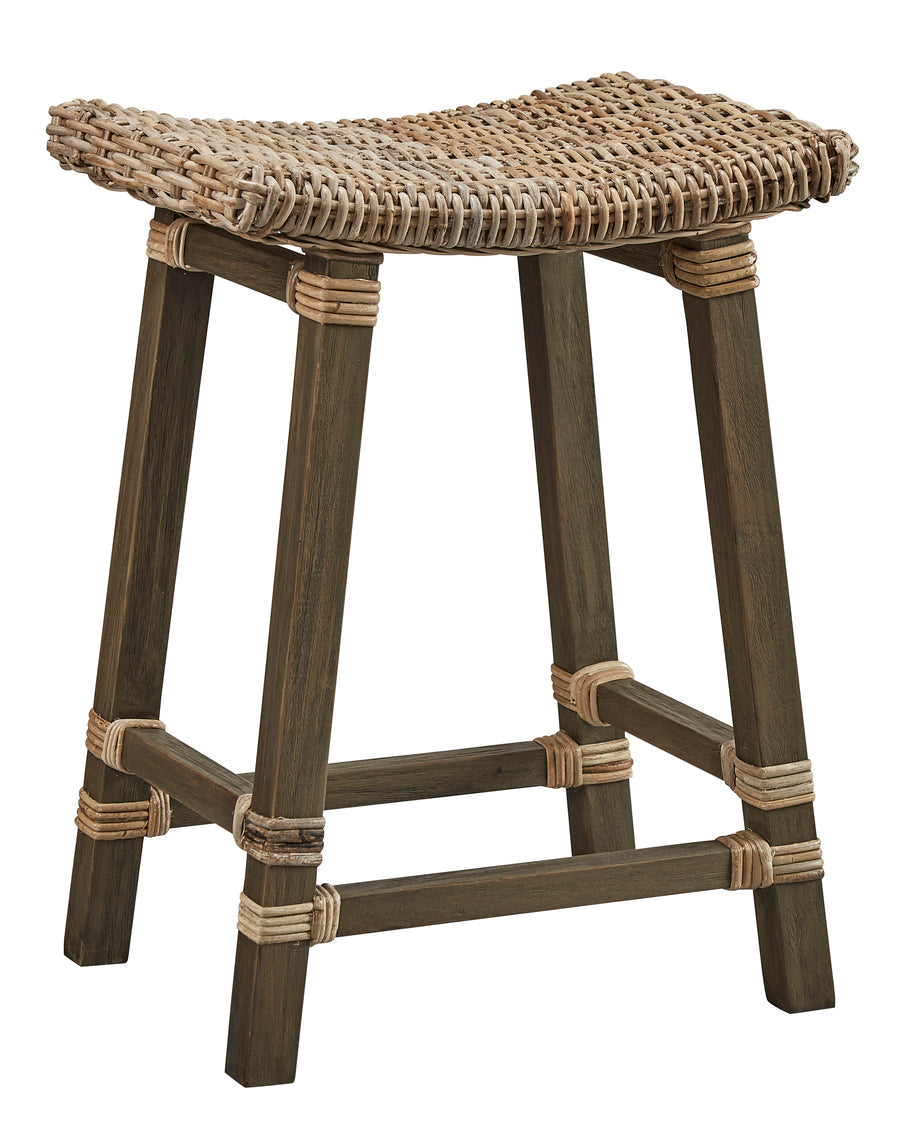 Country Woven Kubu Counter Stool