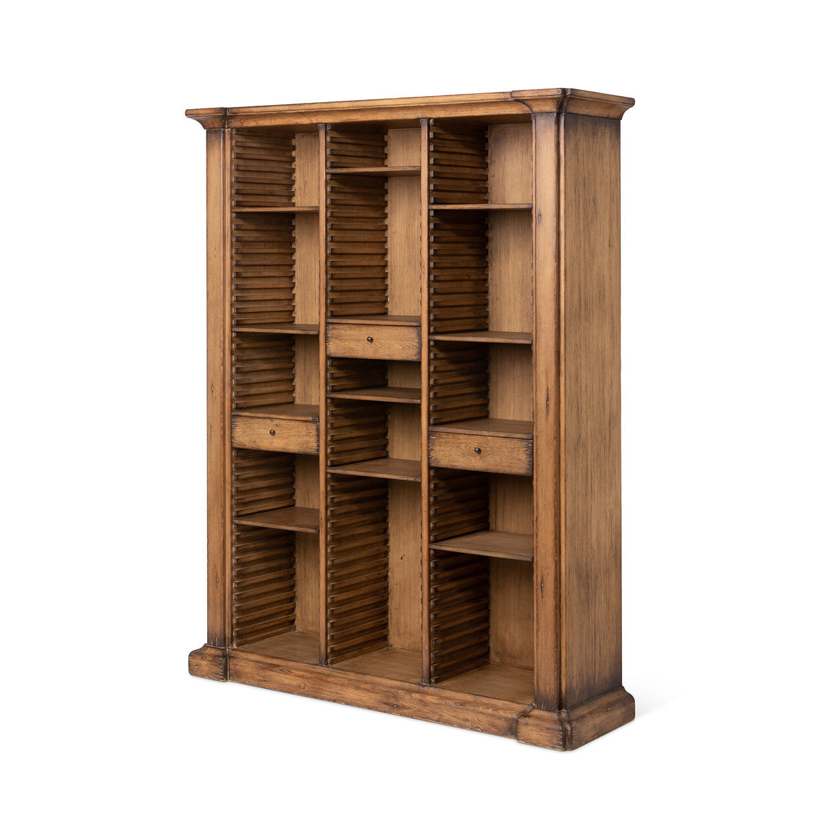 Bradley Adjustable Shelf Wooden Bookcase