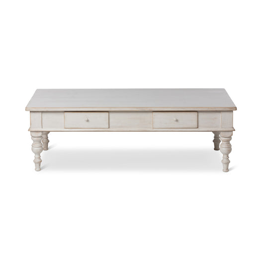 Coastal Cottage Coffee Table Whitewashed