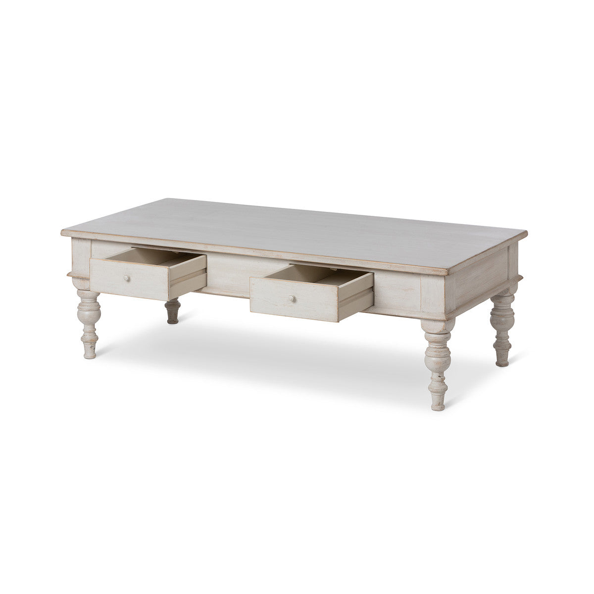 Coastal Cottage Coffee Table Whitewashed