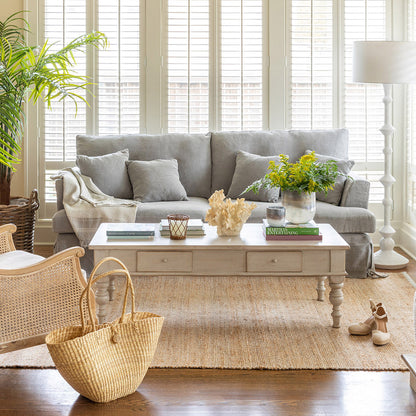 Coastal Cottage Coffee Table Whitewashed