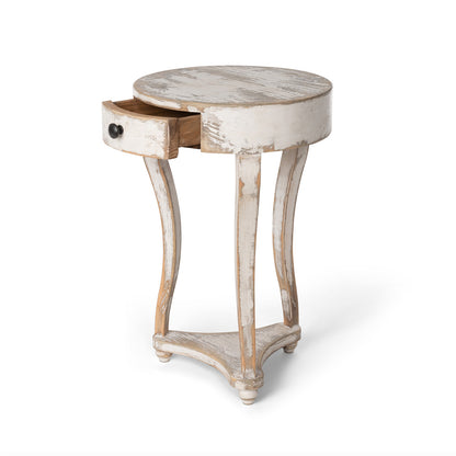 Rustic Country French Claudette Wood Accent Table