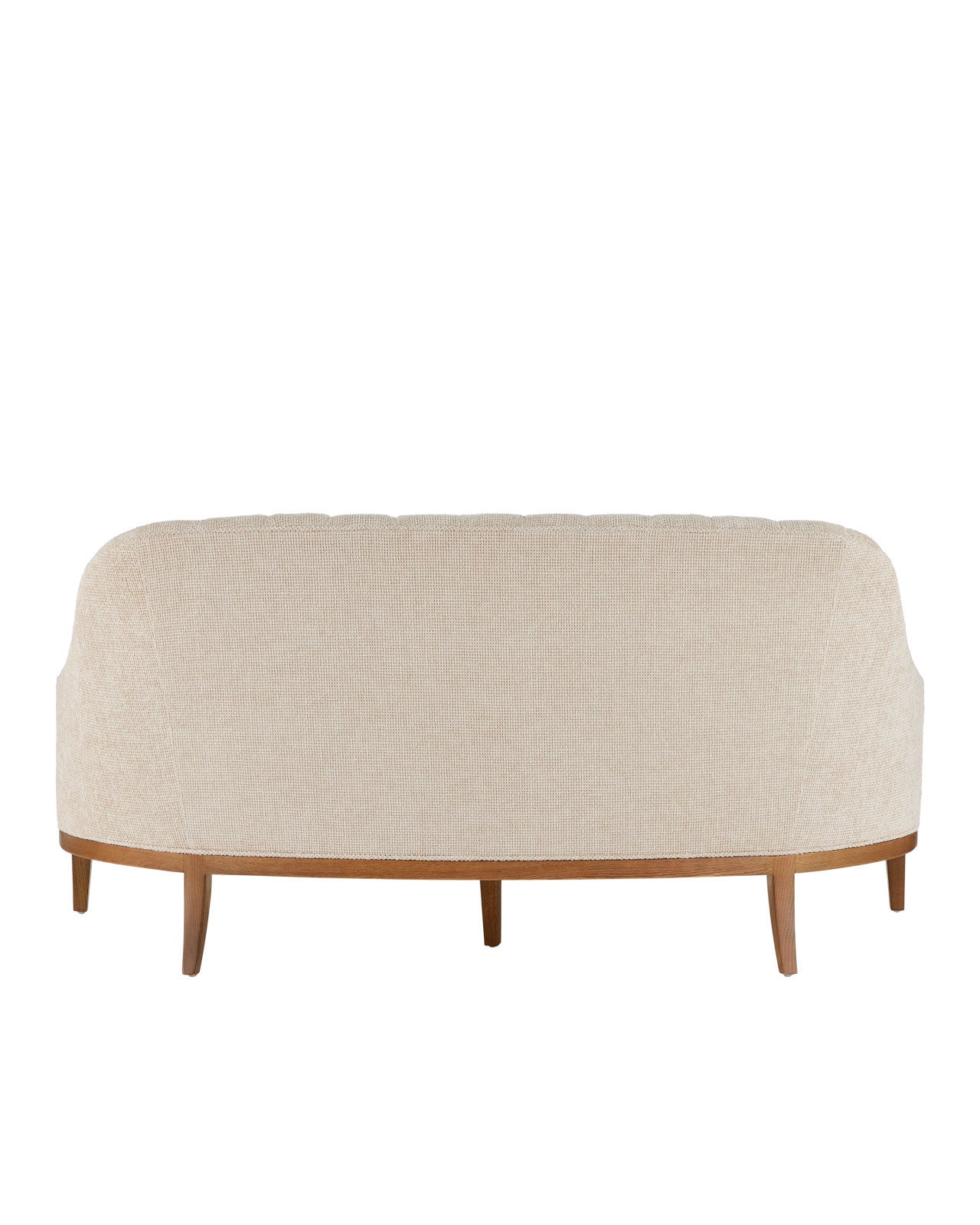 Inga Settee, Crhom Nona Oatmeal by Currey and Company