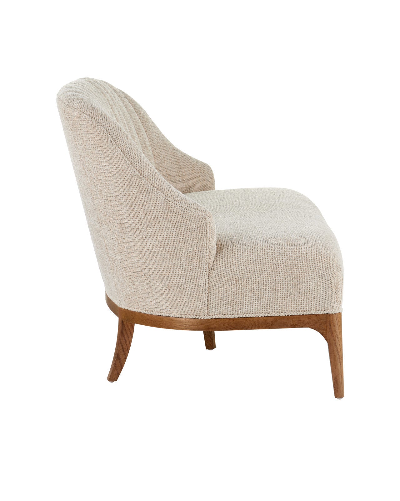 Inga Settee, Crhom Nona Oatmeal by Currey and Company