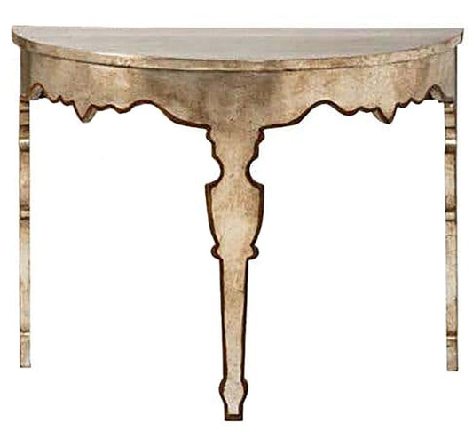 Italian Console in Silver Leaf by Tara Shaw