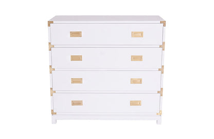 Carlyle Large Campaign Dresser in White by AVE Home