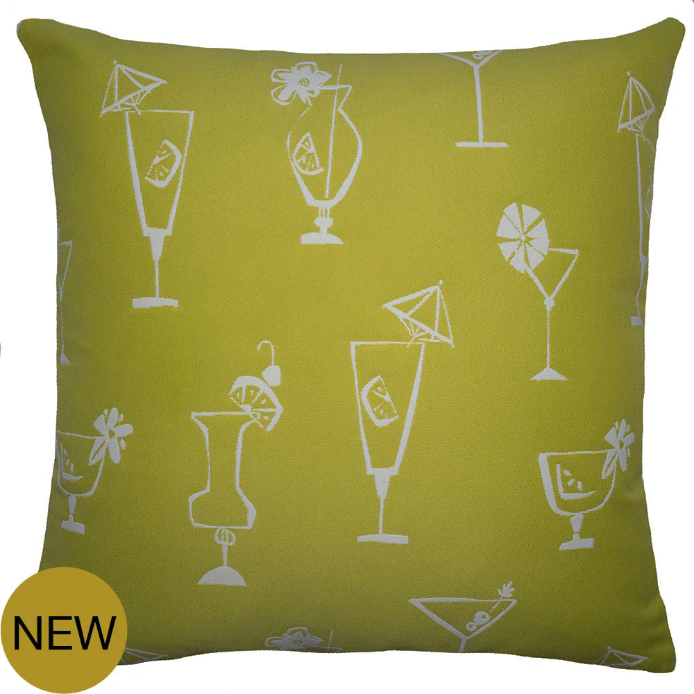 Outdoor Cheers Acid Green Pillows Many Sizes